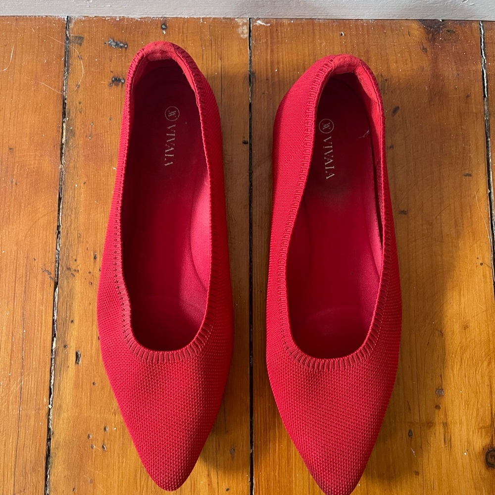 Viviana Red Flats
